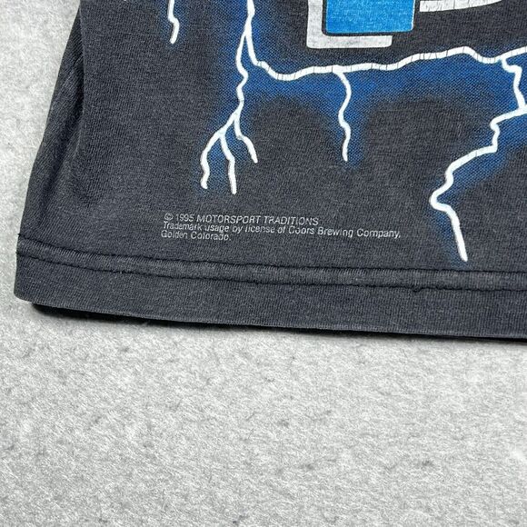 VTG 1995 Kyle Petty Coors Light 2-Sided AOP Graphic T-Shirt Thunder NASCAR Sz M - Picture 6 of 13